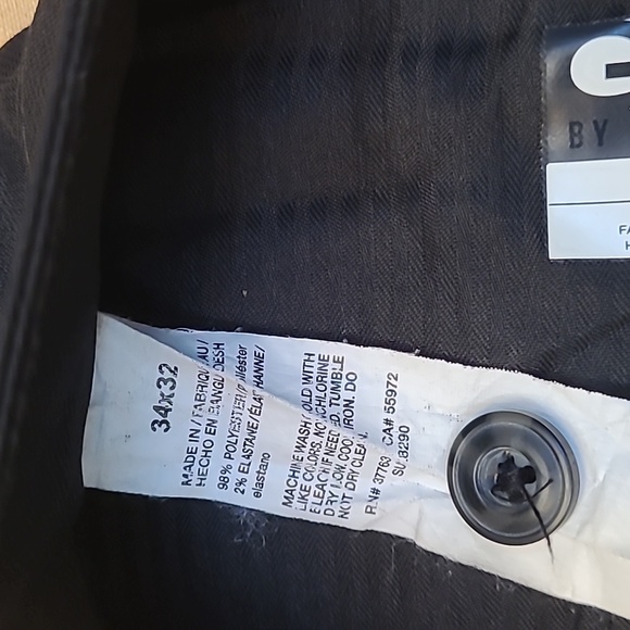 Men's Grand Slam GSX Black Textured 5-Pocket Golf Pants Size 34 X 32 - Picture 6 of 6